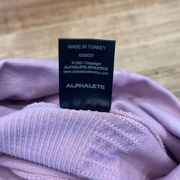 Alphalete Halo Leggings in Bloom Small Seamless Workout - Picture 9 of 11